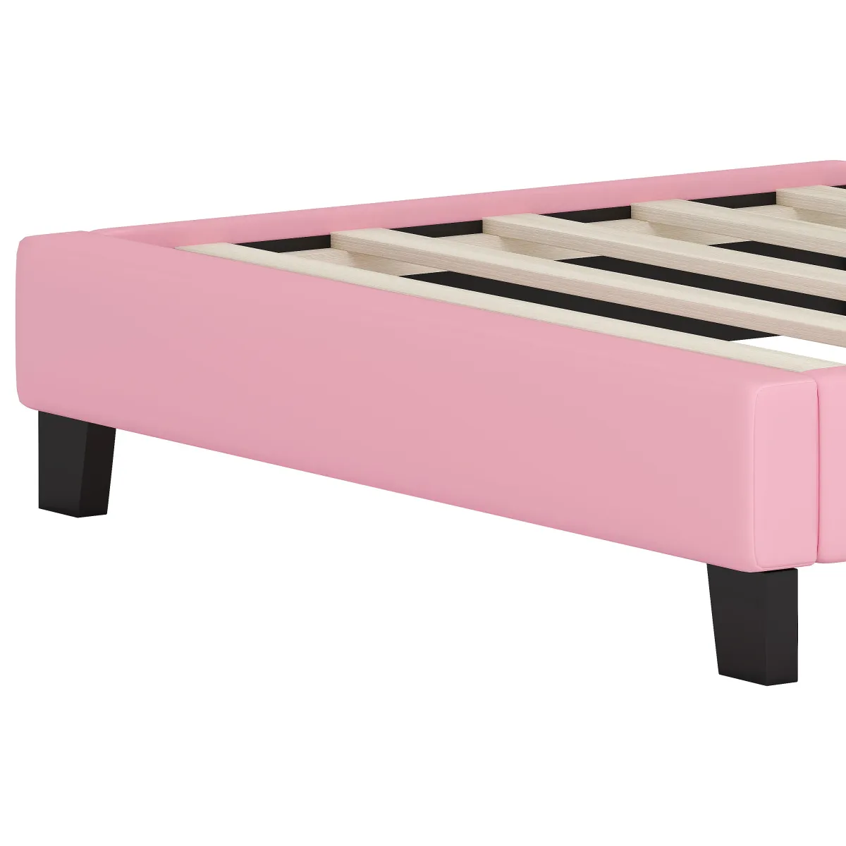 Upholstered Princess Platform Bed With Crown Headboard