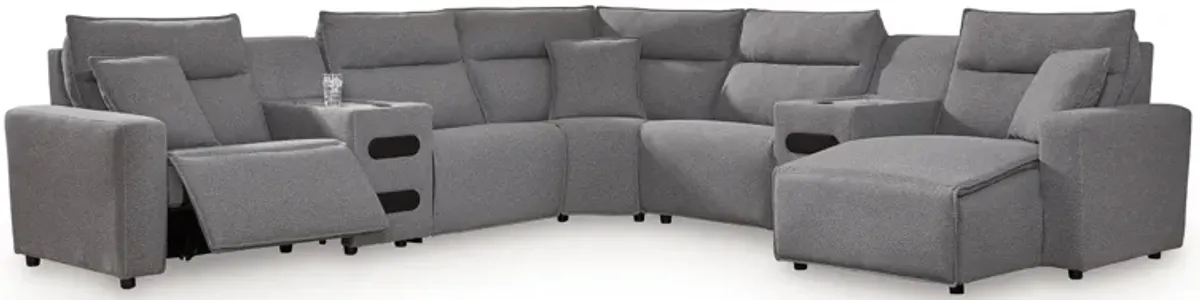 ModMax II - Salt And Pepper - Reclining Sectional