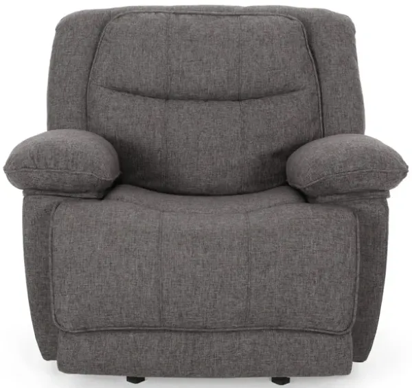 Wide Manual Glider Standard Recliner - Charcoal