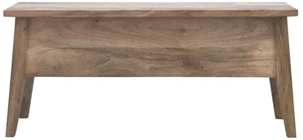 Lid Up Storage Bench - Oak