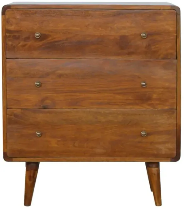 Curved Chest - Chestnut