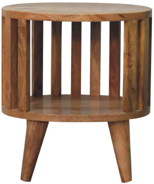 Ariella - Single Shelf Nightstand - Oak