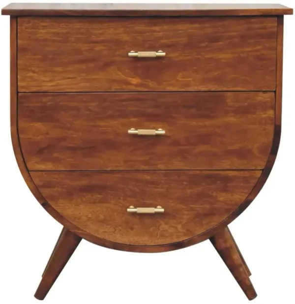 Agra - Bedside Table - Chestnut