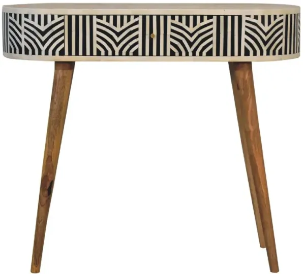 Inlay - Artisan Furniture Edessa Bone Console Table - Oak