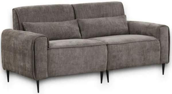 Valentina - Chenille Sofa With Metal Legs And Throw Pillows