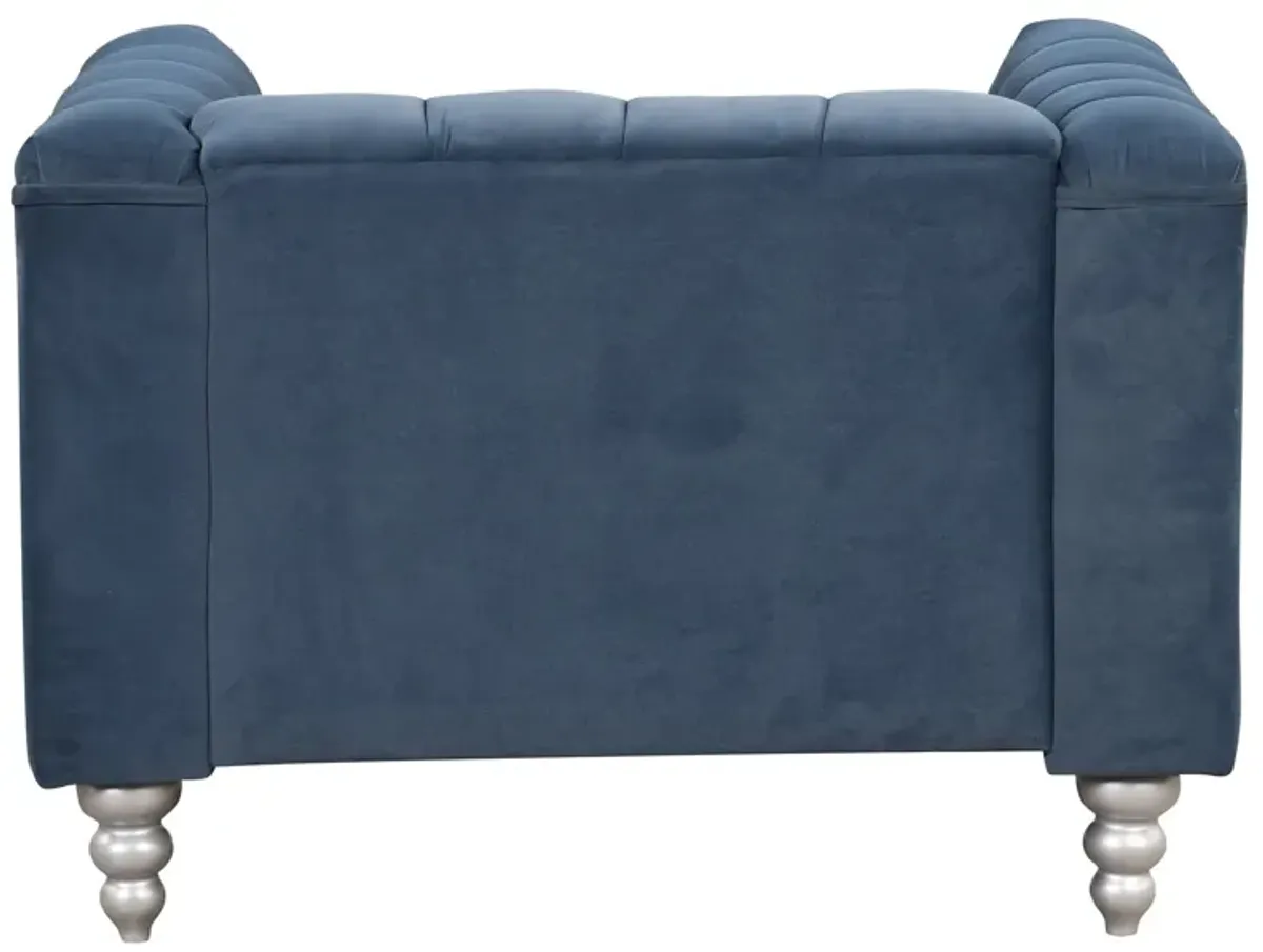 Modern Sofa Dutch Fluff Upholstered Sofa & Wood Legs, Buttoned Tufted Backrest