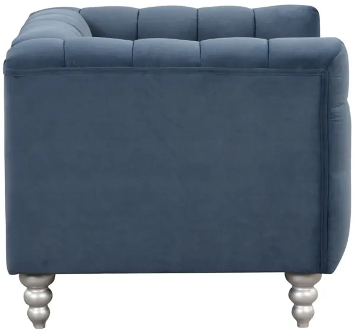 Modern Sofa Dutch Fluff Upholstered Sofa & Wood Legs, Buttoned Tufted Backrest
