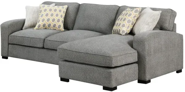 Repore - Right Side Facing Chaise Sectional - Gray