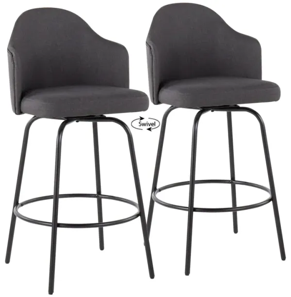 Ahoy - Contemporary Fixed Height Counter Stool (Set of 2)