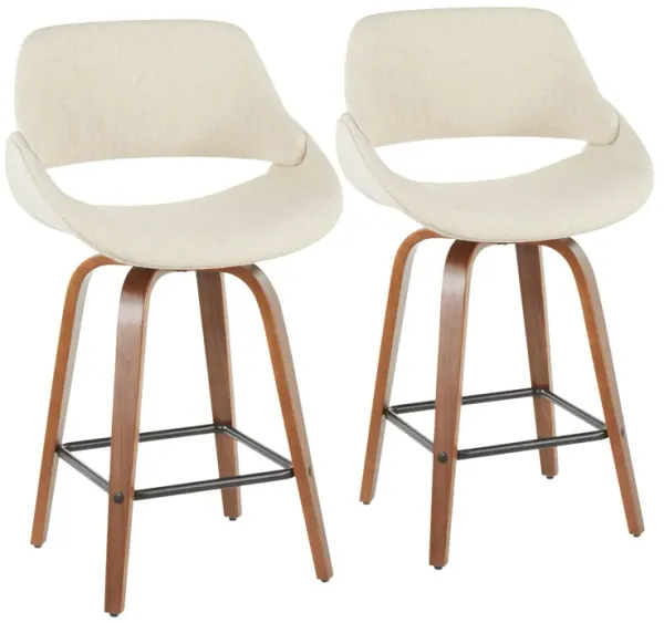 Fabrico - Mid-Century Modern, Counter Stool (Set of 2)