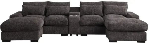 Nyeisha - Piece Upholstered Sofa & Chaise - Coffee