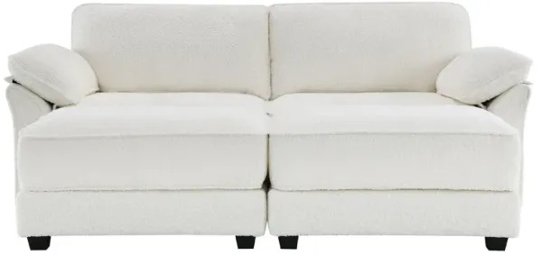 Free Combination Modular Convertible Sectional Sofa Bed Set, 4 Seat Upholstered Sleeper Corner Couch, Deep Seat Loveseat With Ottoman For Living Room, Office, Apartment