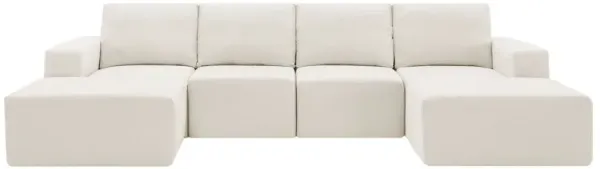 Modular U-Shaped Sectional Sofa, Luxury Chenille Floor Couch Set, Upholstered Indoor Furniture, Foam - Filled Sleeper Sofa Bed For Living Room, Bedroom, Free Combination