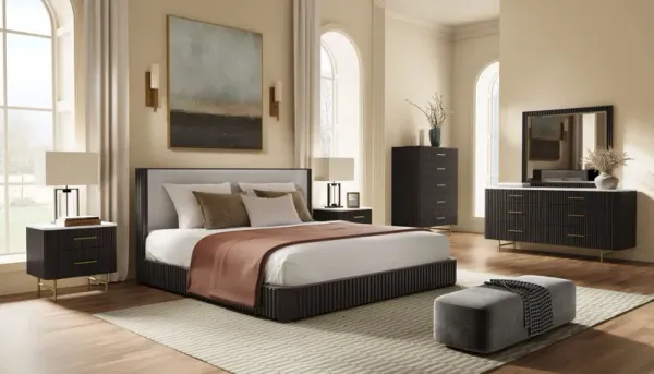 Clayten - 3 Pieces Bedroom Set (Bed, Nightstand, Chest)