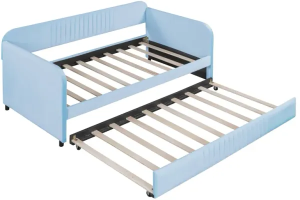 Upholstered Daybed Sofa Bed With Trundle Bed