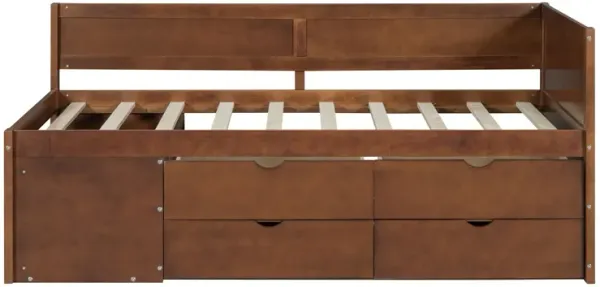 Daybed With Drawers And Shelves