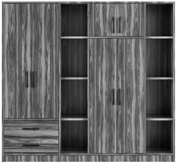 6 Door Wardrobe With Shelves And Drawers