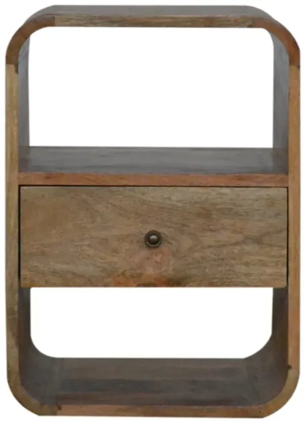 London - Nightstand - Beige Brown
