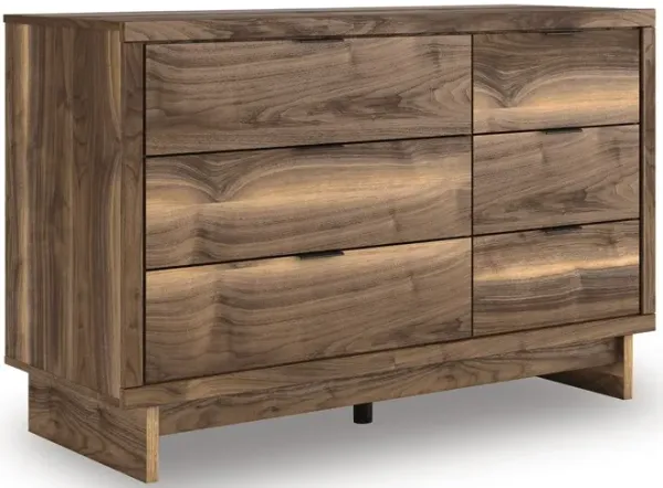Chirason - Brown - Six Drawers Dresser