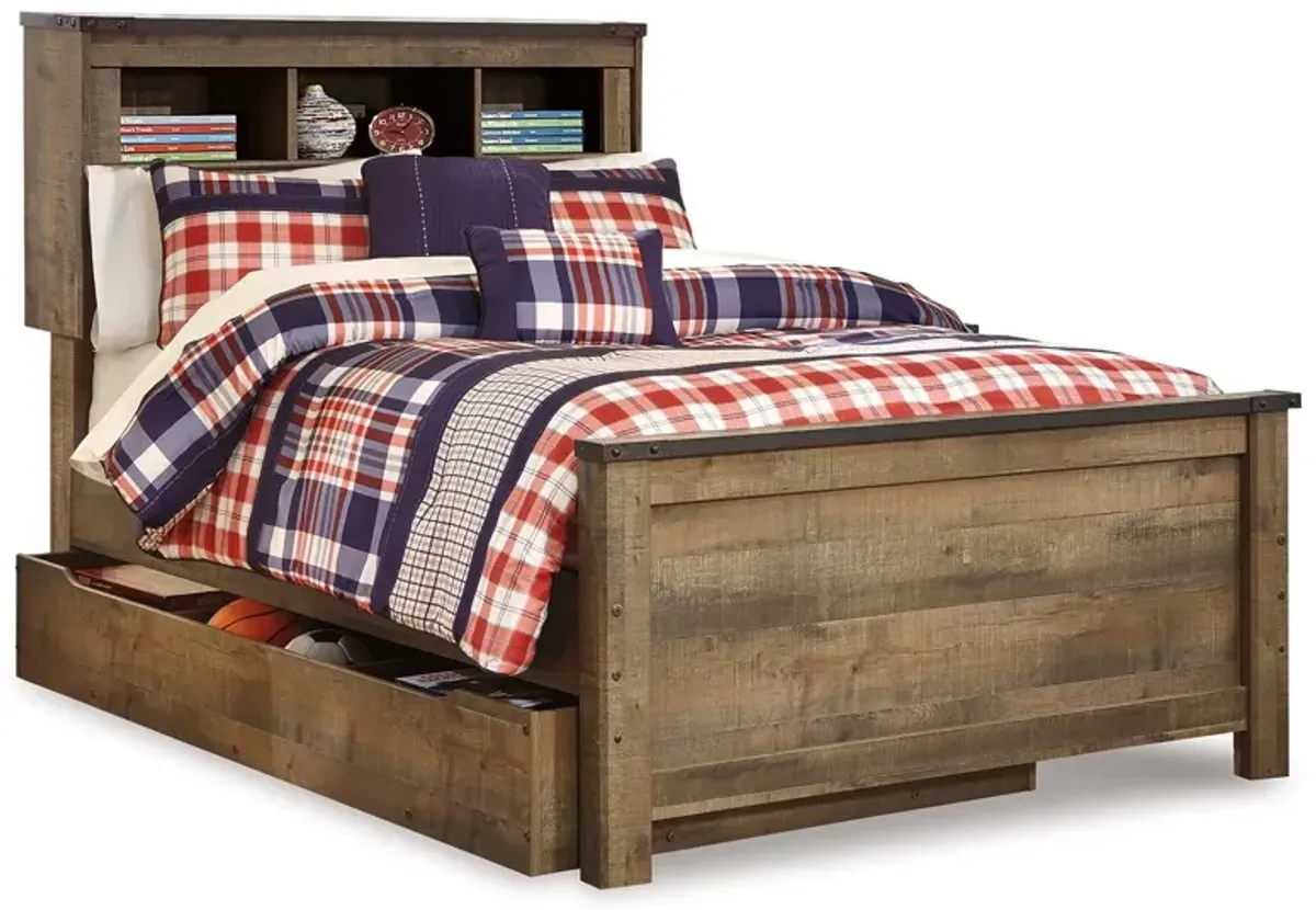 Trinell - Bookcase Storage Bed