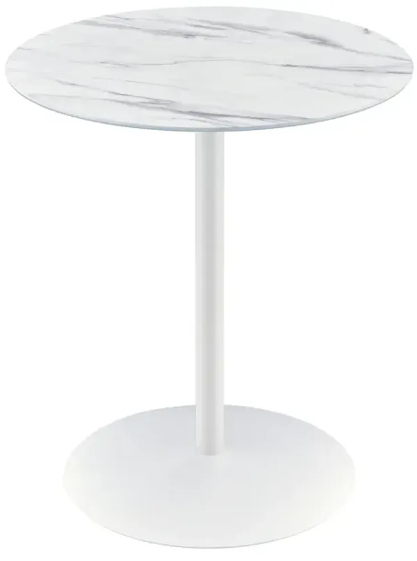 Circa - 17.5" End Table With Marble Textured Top