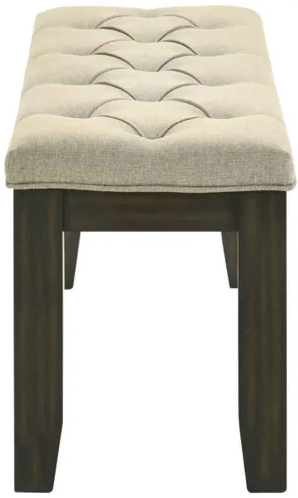 Herbert - Bench - Espresso / Beige