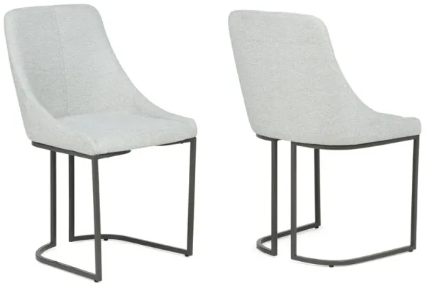 Verano - Dining Chair (Set of 2) - Dove / Black