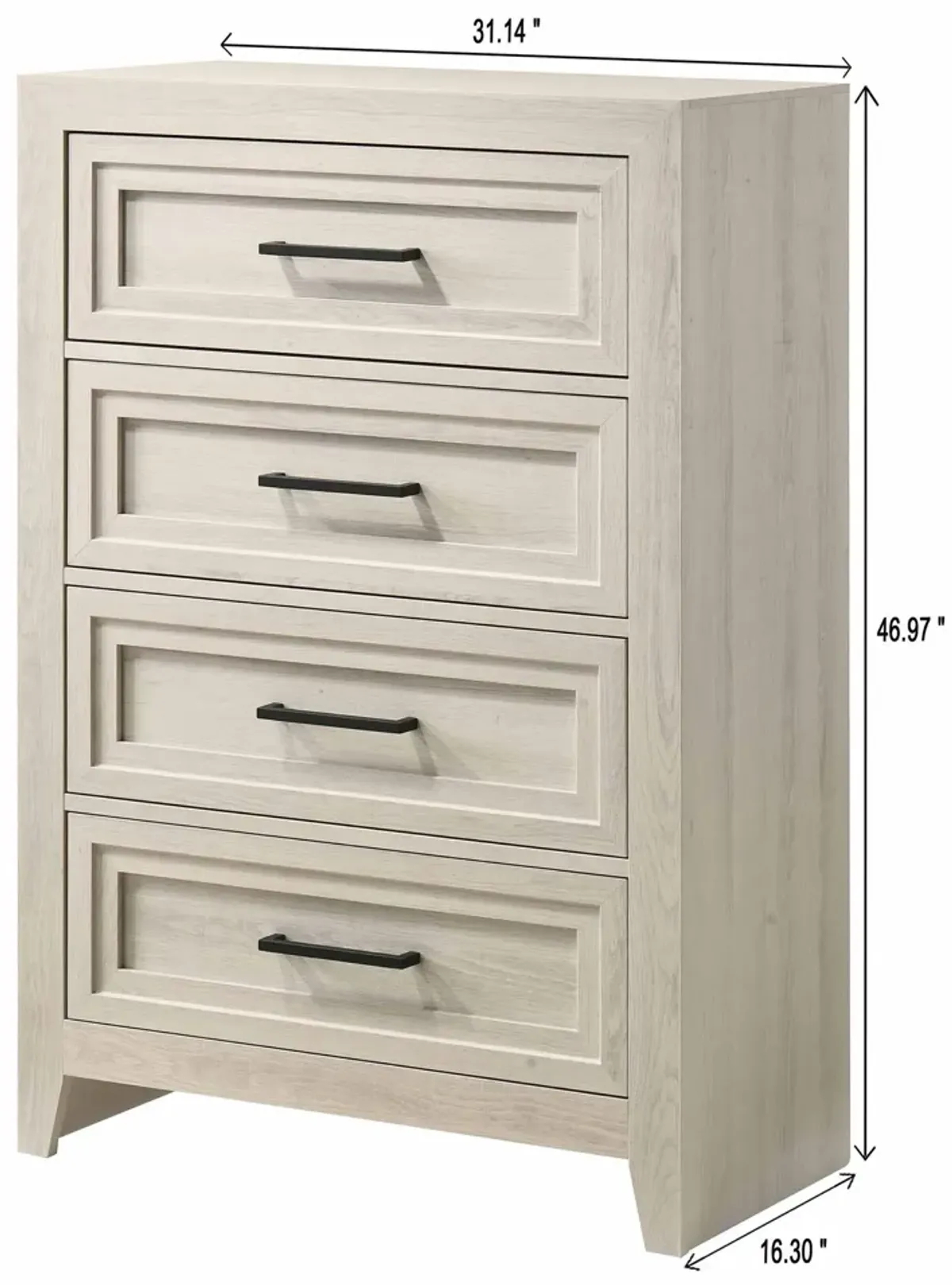 Lorraine - Chest - Antique White