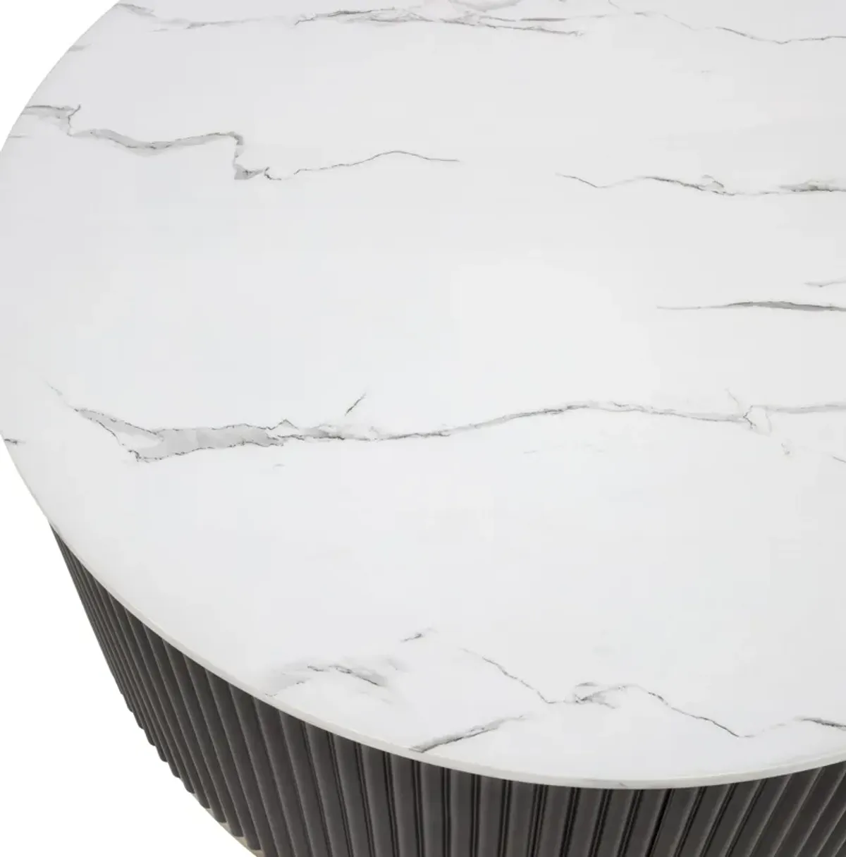 Kara - End Table - Black / White