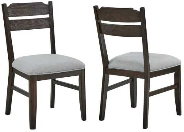Higgins - Dining Chair (Set of 2) - Dark oak