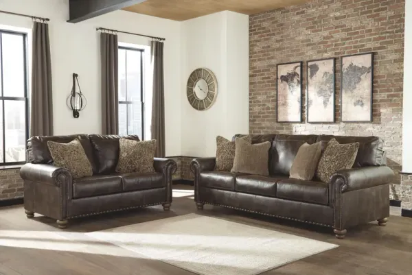 Nicorvo - Coffee - 2 Pc. - Sofa, Loveseat