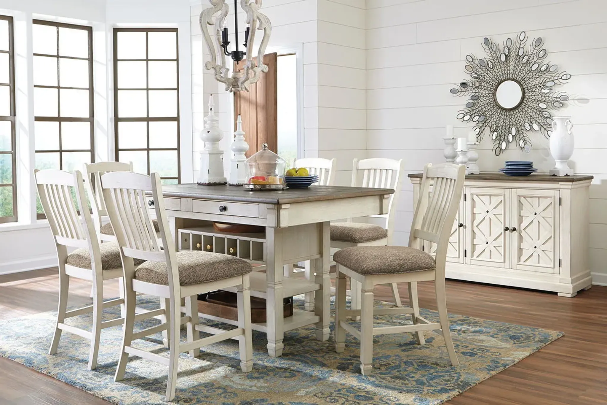 Bolanburg Rectangular Counter Table Set Bel Furniture | Furniture.com