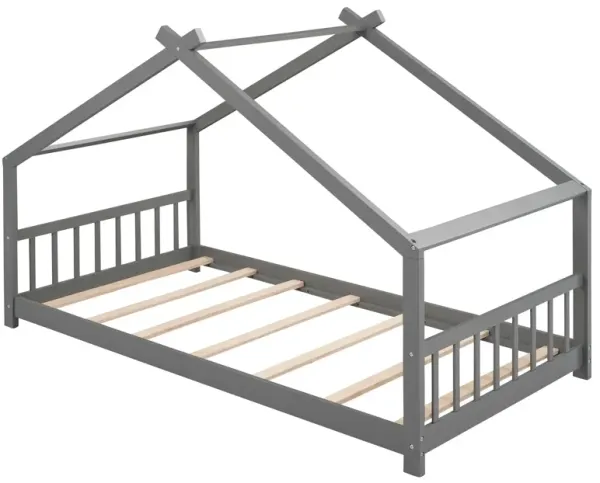 Wooden Playhouse Bed