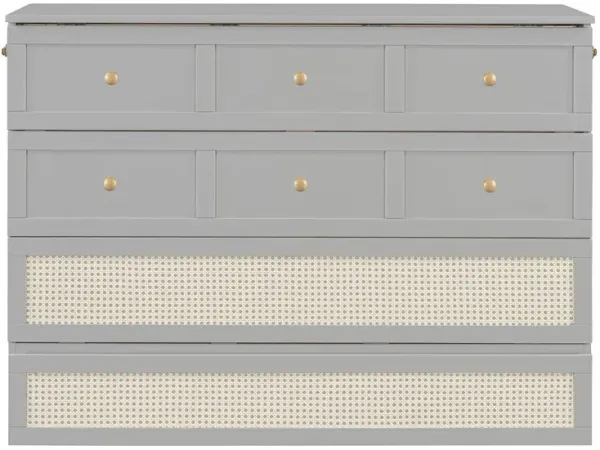 Murphy Bed With Large Drawers, Space Saving Design