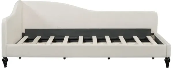 Modern L Shaped Linen Daybed With Legs