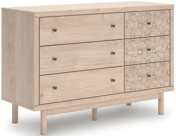 Arloster - Tan - Six Drawer Dresser