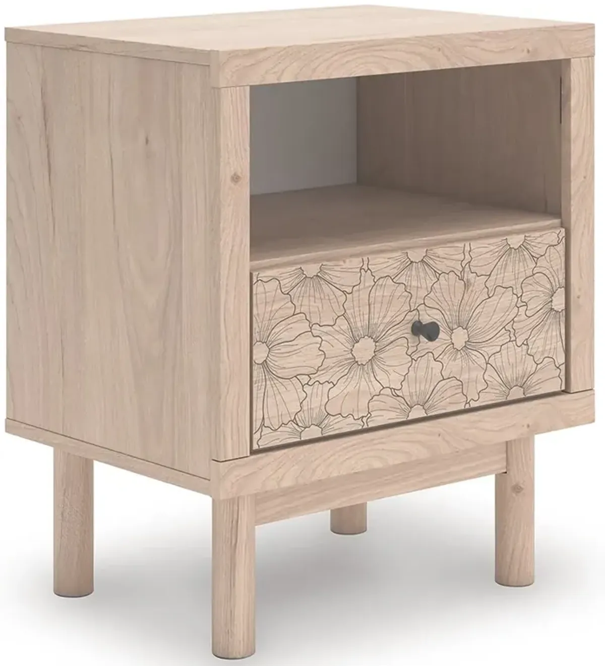 Arloster - Tan - One Drawer Night Stand