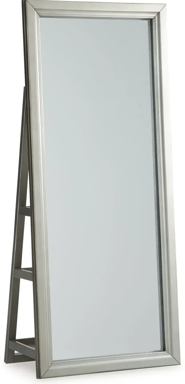 Evesen - Champagne - Floor Standing Mirror With Storage