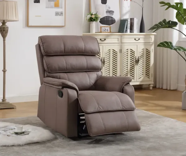 Modern Soft, Manual Recliner Chair - Brown