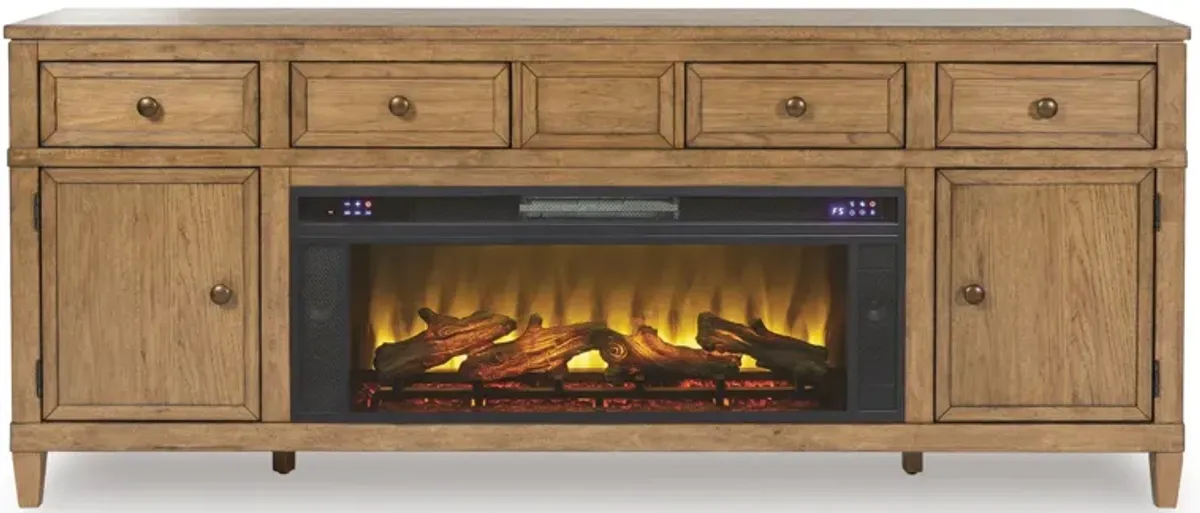 Sharlance - 81" TV Stand With Electric Fireplace