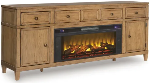 Sharlance - 81" TV Stand With Electric Fireplace