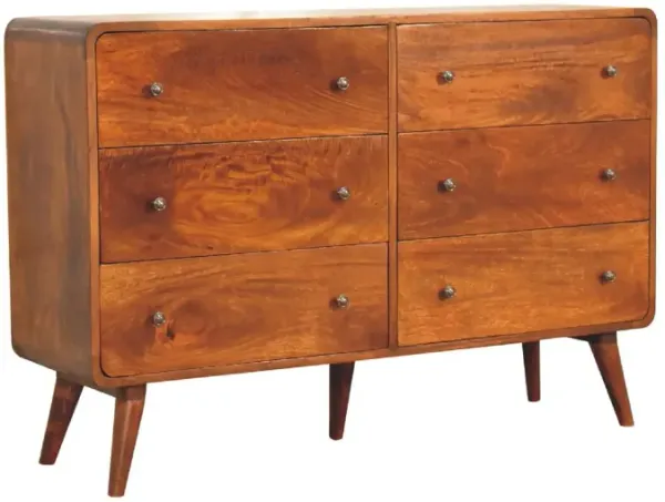 Large Curved Chest - Chestnut