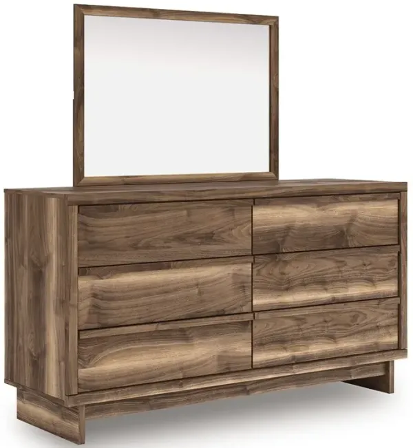 Chirason - Brown - Six Drawer Dresser And Mirror