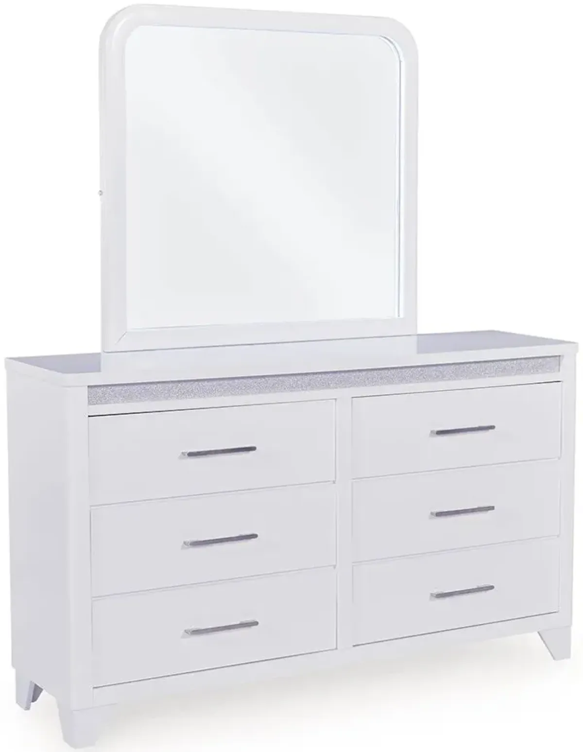 Jarlee - White - Dresser And Mirror