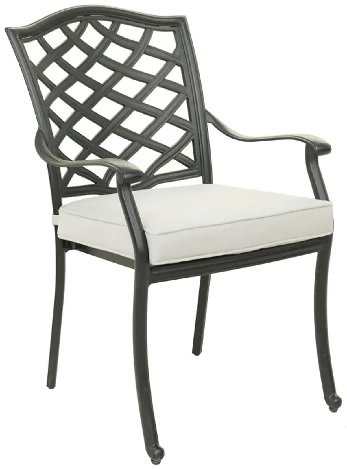 7 Piece Rectangular Dining Set With 6 Arm Chairs - Cast Silver
