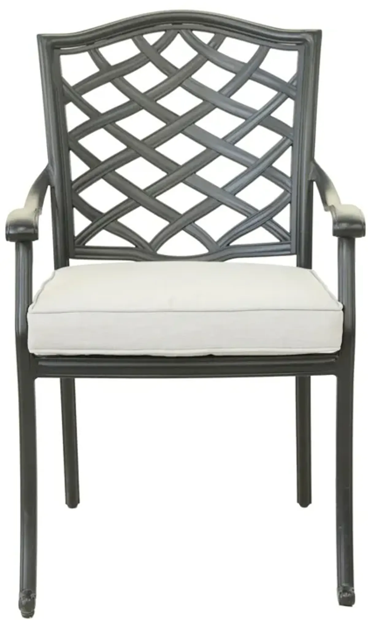7 Piece Rectangular Dining Set With 6 Arm Chairs - Cast Silver