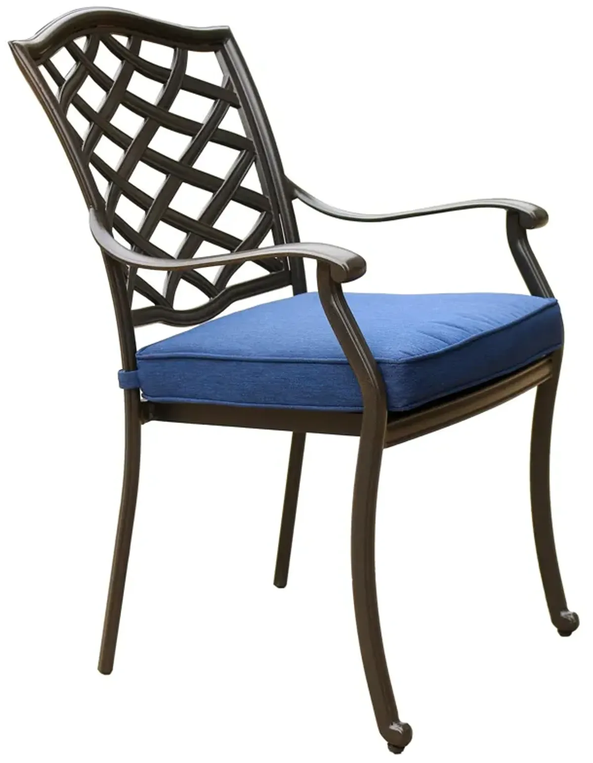 Rectangular Aluminum Dining Set With Cushions