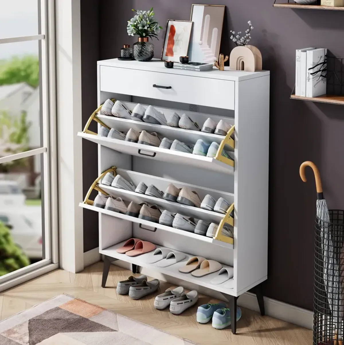 Shoe Cabinet, Shoe Storage Shelves