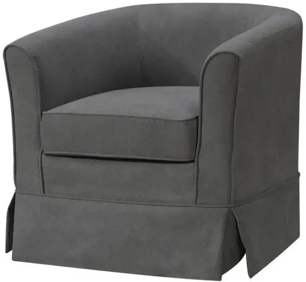 Tucker - Woven Fabric Swivel Barrel Chair