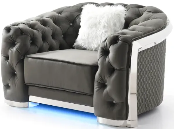 Sophisticated Accent Chair - Gray
